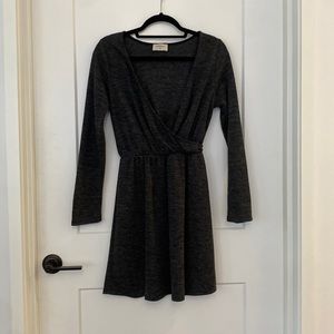 Womens grey sweater-like dress